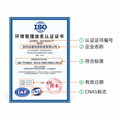 ISO14001环境管理体系认证图1